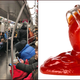 Illustration for article titled Maybe ketchup is not the best way to get yourself some extra space on the subway?